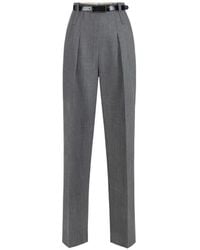 Elisabetta Franchi - Wool Trousers - Lyst