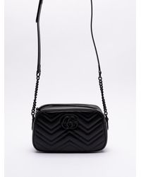 Gucci - `Gg Marmont` Small Shoulder Bag - Lyst