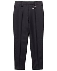 Prada - Safety-Pin Detail Wool Trousers - Lyst
