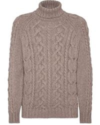 Brunello Cucinelli - Cashmere Turtle-Neck Sweater - Lyst