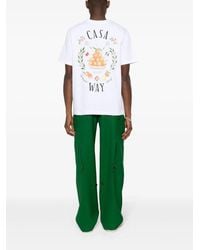 Casablancabrand - T Shirt Girocollo Casa Way - Lyst