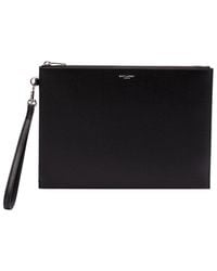 Saint Laurent - Paris' Zipped Tablet Holder - Lyst