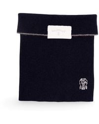 Brunello Cucinelli - Cashmere Rib Knit Neck Warmer - Lyst