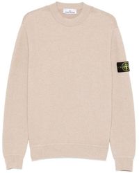 Stone Island - Ribbed Soft Organic Cotton Crewneck - Lyst