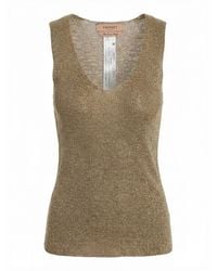 Twinset - Knit Ribbed Tank Top - Lyst