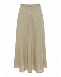 120% Lino - Long Skirt - Lyst
