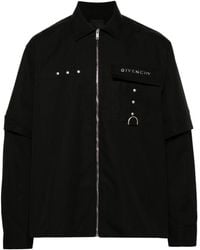 Givenchy - Cotton Zip-up Shirt - Lyst