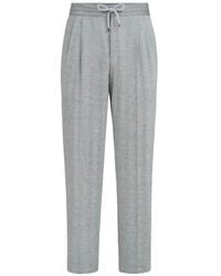 Brunello Cucinelli - Pants With Drawstring And Double Pleats - Lyst