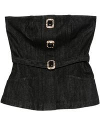 Self-Portrait - Lace Trim Knit Top - Lyst