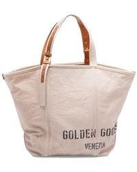 Golden Goose - '24.7 Ew' Canvas Shopping Bag - Lyst