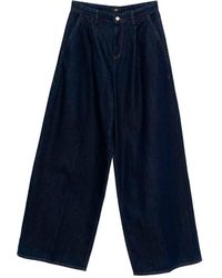 7 For All Mankind - 'Pleated Wide Trouser Franklin' Jeans - Lyst