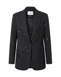 Nissa - Sequin-Embellished Tailored Blazer - Lyst