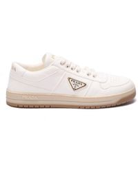 Prada - `downtown` Leather Sneakers - Lyst