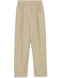 Brunello Cucinelli - Poplin Trousers - Lyst