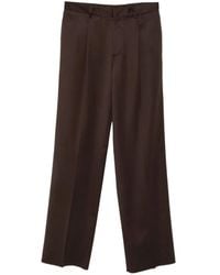 Lardini - Wool Gabardine Pleated Trousers - Lyst