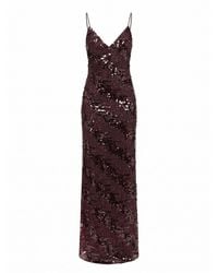 Nissa - Backless Sequin Maxi Dress - Lyst