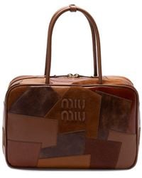 Miu Miu - 'Beau' Patchwork Leather Bag - Lyst