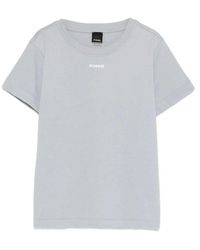 Pinko - Logo-Appliqué T-Shirt - Lyst