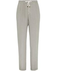 Brunello Cucinelli - Linen Trousers - Lyst