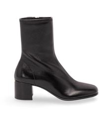 Prada - Stretch Nappa Leather Booties - Lyst