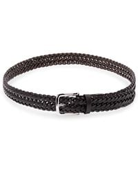 Anderson's - Leather Woven Belt - Lyst