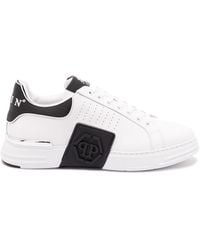 Philipp Plein - Low-Top 'Hexagon' Nappa Leather Sneakers - Lyst