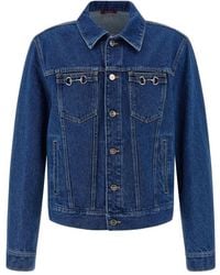 Gucci - Horsebit Denim Jacket - Lyst