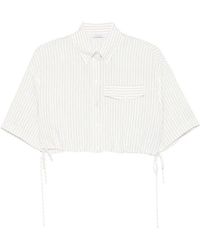 Patrizia Pepe - Striped Cropped Top - Lyst