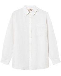Twinset - Open-Back Shirt With 'T' Embroidery - Lyst