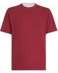 Brunello Cucinelli - Cotton T-Shirt - Lyst