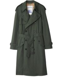 Burberry - Gabardine Trench Coat - Lyst