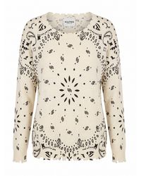 Kujten - 'Mela Bandana' Round Neck Sweater - Lyst