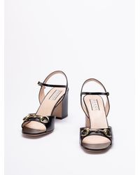 Gucci - `Lady Horsebit` Sandals - Lyst