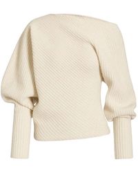 Alberta Ferretti - Wide Boat-Neck Sweater - Lyst