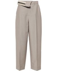 Fendi - Mohair Pants Asymmetrical Waist - Lyst