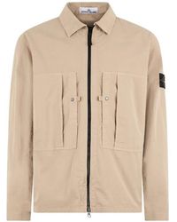 Stone Island - Overshirt With Chest Pockets Light - Lyst