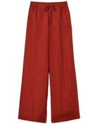 Twinset - Wide Leg Pants With Drawstring And 'T' Embroidery - Lyst