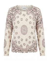 Kujten - 'Mela Bandana Bico' Round Neck Sweater - Lyst