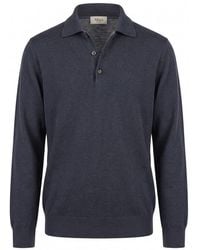 Altea - Long Sleeve Polo-Neck Sweater - Lyst