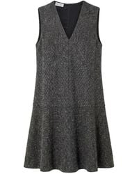 Brunello Cucinelli - Virgin Wool Donegal Mini Dress - Lyst