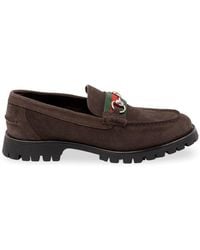 Gucci - Loafers With Horsebit And Lug Sole - Lyst