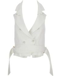 Elisabetta Franchi - Belted Vest - Lyst