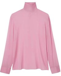 Gucci - Silk Stretch Chiffon High Neck - Lyst