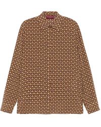 Gucci - Classic Skinny 'Horsebit' Shirt - Lyst