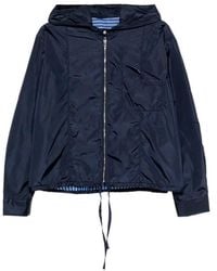 CUANTICO - Short Nylon Reversible Jacket With Hood - Lyst