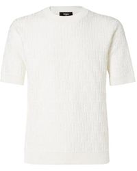 Fendi - Zucca Allover' Crew-Neck Sweater - Lyst
