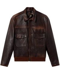 Golden Goose - Leather Bomber Jacket - Lyst