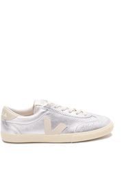 Veja - Volley Logo Patch Lace-Up Sneakers - Lyst