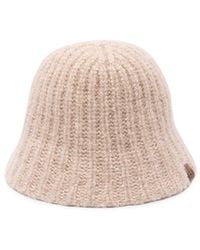 Brunello Cucinelli - Diamond Yarn Cashmere Rib Knit Bucket Hat - Lyst