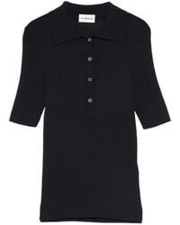 P.A.R.O.S.H. - Ribbed-Knit Polo Shirt - Lyst